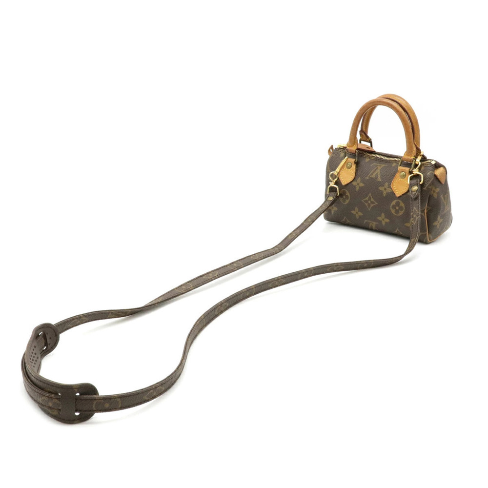 Louis Vuitton Bag Monogram Handbag Speedy Shoulder Crossbody Clutch Brown